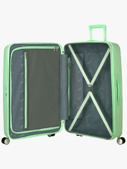 Børn AmericanTourister Tasker-American Tourister Soundbox Spinner Kuffert 97L, Pastel Green