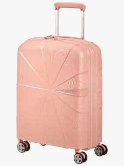 Tasker|AmericanTourister American Tourister StarVibe Spinner Kuffert 37-41L, Metallic Peach