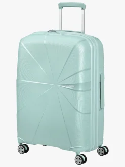 Tasker|AmericanTourister American Tourister StarVibe Spinner Kuffert 70-77L, Metallic Surf Blue Blå