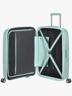 Tasker|AmericanTourister American Tourister StarVibe Spinner Kuffert 70-77L, Metallic Surf Blue Blå