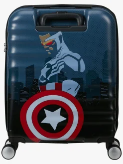 Tasker|AmericanTourister American Tourister Wavebreaker Kuffert 36L, Marvel Captain America City Blå