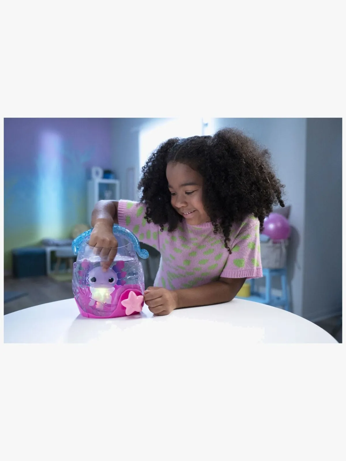 Animagic Vandlegetøj-Let's Glo Axolotl Bubble Reff Badelegetøj