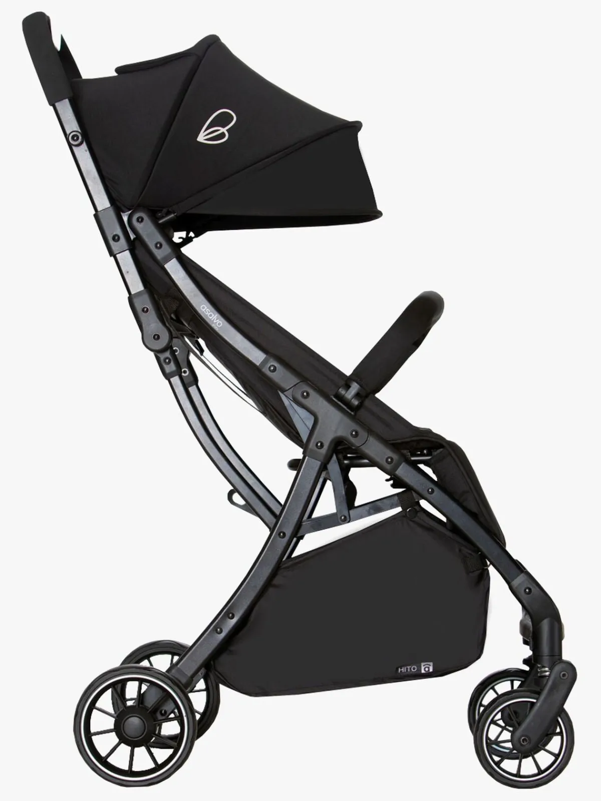 Asalvo Rejseklapvogne-Hito Klapvogn, Black