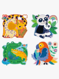 Spil & Puslespil|Avenir Puslespil Jungle 4 i 1,4x4 Brikker