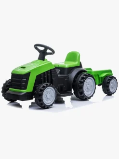 Azeno Elbiler & -Køretøjer-Eltraktor m. Anhænger, Grøn