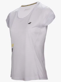 Babolat Ketsjersport|Sportstøj-Core Flag Club Girl T-Shirt, White