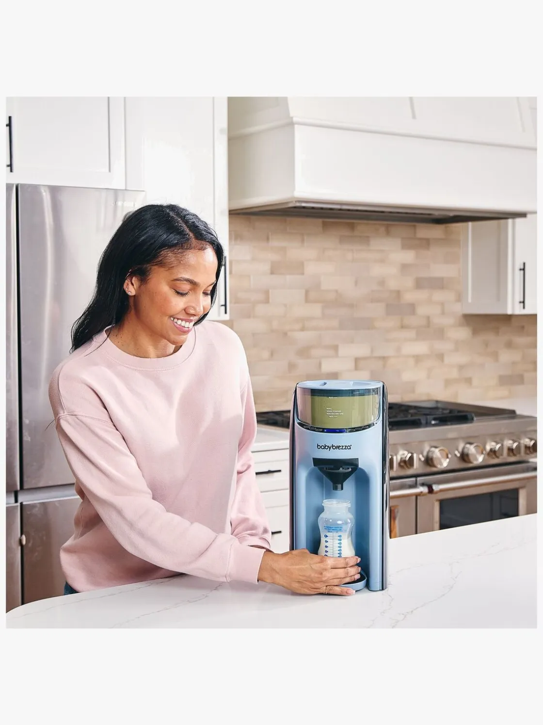 Spisetid|BabyBrezza Baby Brezza Formula Pro Advanced Modermælkserstatnings- og Vællingemaskine, Slate Grå/Sort