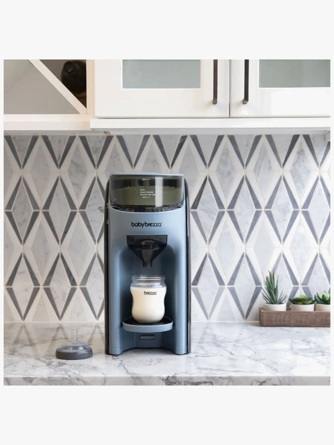 Spisetid|BabyBrezza Baby Brezza Formula Pro Advanced Modermælkserstatnings- og Vællingemaskine, Slate Grå/Sort