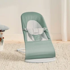 BABYBJORN Skråstole & Babygynger-BabyBjörn Balance Soft Skråstol Woven Jersey, Grøn/Grå