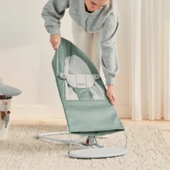 BABYBJORN Skråstole & Babygynger-BabyBjörn Balance Soft Skråstol Woven Jersey, Grøn/Grå