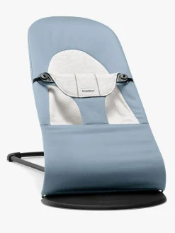 Skråstole & Babygynger|BABYBJORN BabyBjörn Balance Soft Skråstol Woven Jersey, Blå/Grå Blå/Grå