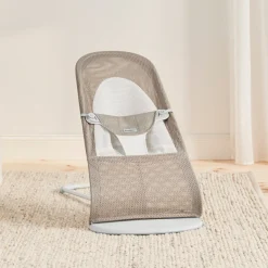 Skråstole & Babygynger|BABYBJORN BabyBjörn Balance Soft Skråstol Mesh, Gråbeige/Hvid