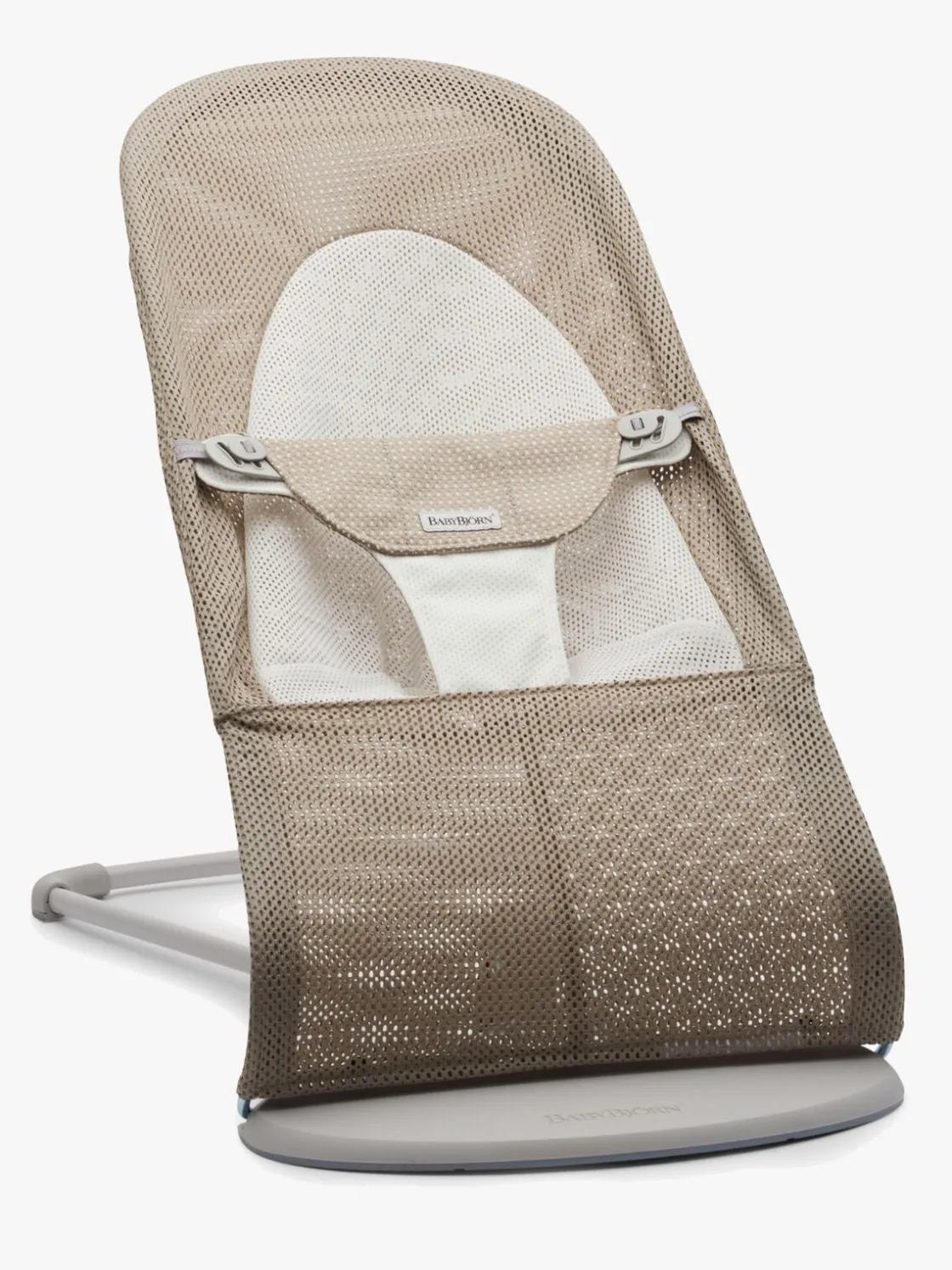 Skråstole & Babygynger|BABYBJORN BabyBjörn Balance Soft Skråstol Mesh, Gråbeige/Hvid