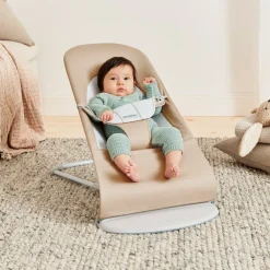 BABYBJORN Skråstole & Babygynger-BabyBjörn Balance Soft Skråstol Woven Jersey, Beige/Grå