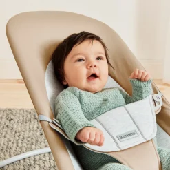 BABYBJORN Skråstole & Babygynger-BabyBjörn Balance Soft Skråstol Woven Jersey, Beige/Grå