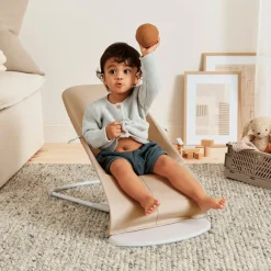 BABYBJORN Skråstole & Babygynger-BabyBjörn Balance Soft Skråstol Woven Jersey, Beige/Grå