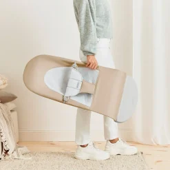 BABYBJORN Skråstole & Babygynger-BabyBjörn Balance Soft Skråstol Woven Jersey, Beige/Grå