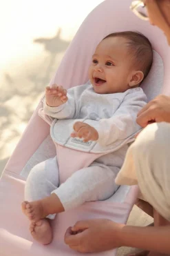 BABYBJORN Skråstole & Babygynger-BabyBjörn Balance Soft Skråstol Woven Jersey, Lyserød/Grå