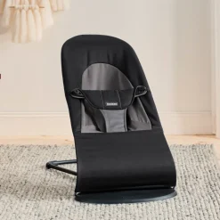 BABYBJORN Skråstole & Babygynger-BabyBjörn Balance Soft Skråstol Woven, Sort/Mørkegrå