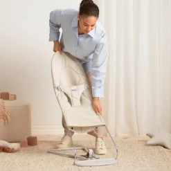 BABYBJORN Skråstole & Babygynger-BabyBjörn Balance Soft Skråstol Woven/Jersey, Lys