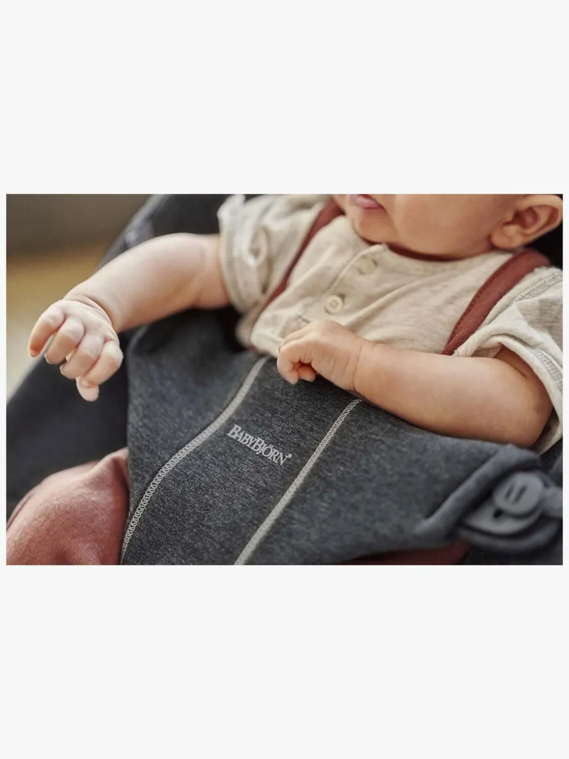 Skråstole & Babygynger|BABYBJORN BabyBjörn Bliss Skråstol 3D Jersey, Sort/grå Sort/Grå