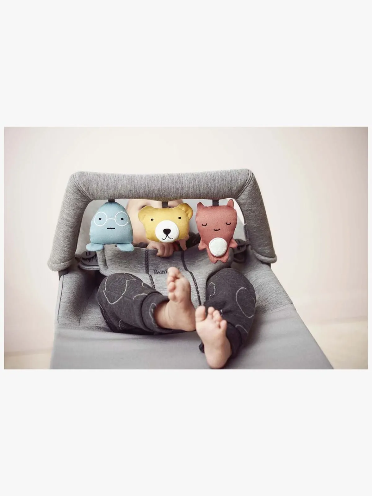 BABYBJORN Skråstole & Babygynger-BabyBjörn Bliss Skråstol 3D Jersey, Lysegrå