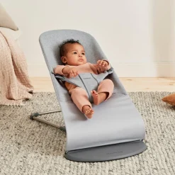 BABYBJORN Skråstole & Babygynger-BabyBjörn Bliss Skråstol 3D Jersey inkl. Legetøj, Lysegrå