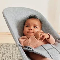 BABYBJORN Skråstole & Babygynger-BabyBjörn Bliss Skråstol 3D Jersey inkl. Legetøj, Lysegrå