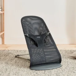 Skråstole & Babygynger|BABYBJORN BabyBjörn Bliss Skråstol i Mesh, Anthracite Grå