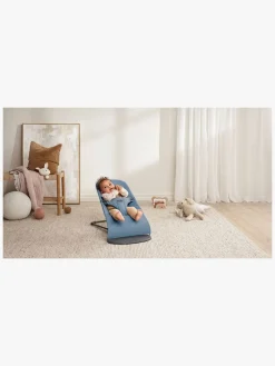 Skråstole & Babygynger|BABYBJORN BabyBjörn Bliss Skråstol Woven Mélange, Blå Blå