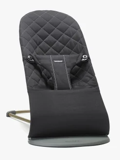 Skråstole & Babygynger|BABYBJORN BabyBjörn Bliss Skråstol Woven Classic Quilt, Sort