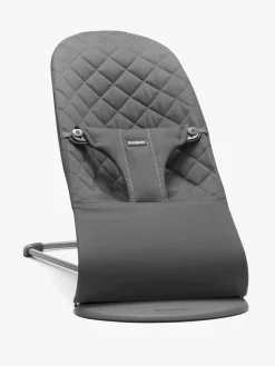 BABYBJORN Skråstole & Babygynger-BabyBjörn Bliss Skråstol Woven Classic Quilt, Antracitgrå