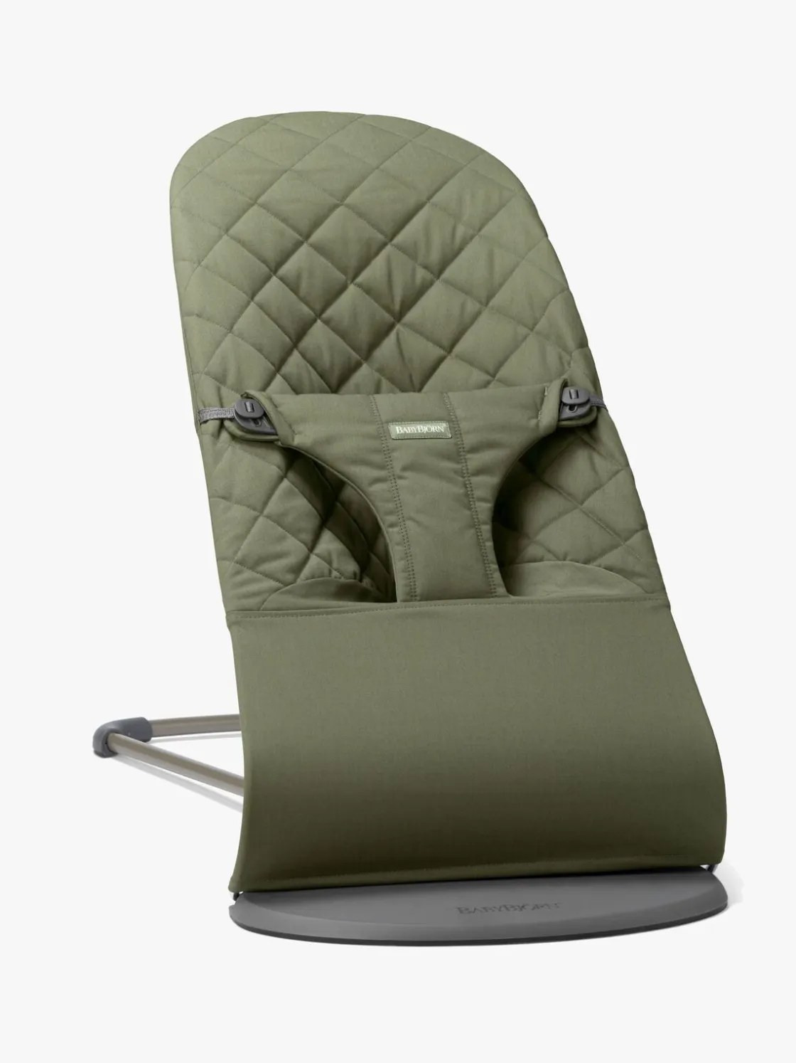Skråstole & Babygynger|BABYBJORN BabyBjörn Bliss Skråstol Woven Classic Quilt, Mørkegrøn Grøn