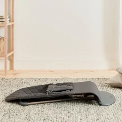 BABYBJORN Skråstole & Babygynger-BabyBjörn Bliss Skråstol Woven Classic Quilt inkl. Sjove Øjne, Antracitgrå