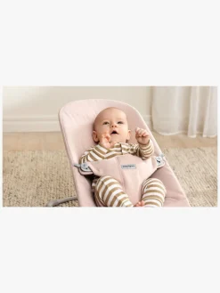Skråstole & Babygynger|BABYBJORN BabyBjörn Bliss Skråstol Woven, Light Pink Melange Lyserød