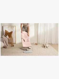 Skråstole & Babygynger|BABYBJORN BabyBjörn Bliss Skråstol Woven, Light Pink Melange Lyserød