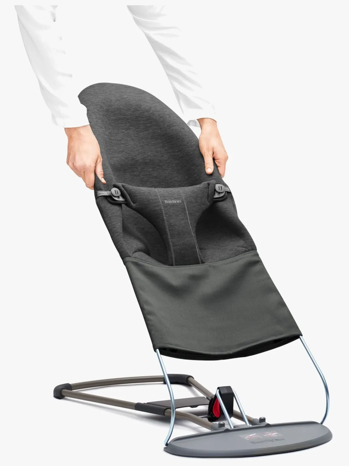 Skråstole & Babygynger|BABYBJORN BabyBjörn Bliss Stofhynde 3D Jersey, Grafitgrå