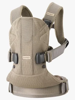 Bæreseler, Strækvikler & Bærestole|BABYBJORN BabyBjörn Bæresele One Air Mesh, Grey Beige Grå/Beige