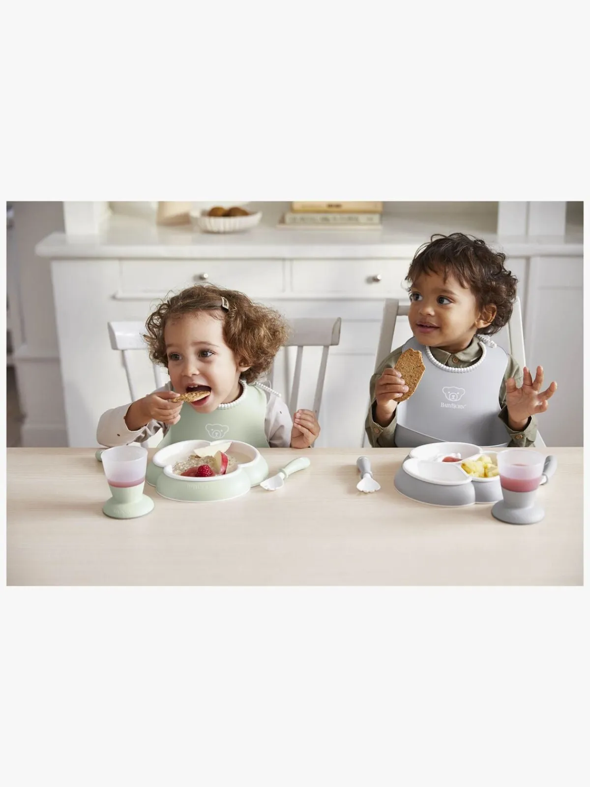 Spisetid|BABYBJORN BabyBjörn Børneservice 8 dele, Lysegrøn Grøn