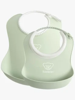 Spisetid|BABYBJORN BabyBjörn Hagesmækssæt, Powder Green Grøn