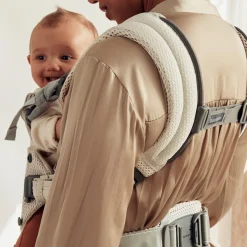 Bæreseler, Strækvikler & Bærestole|BABYBJORN BabyBjörn Harmony Bæresele 3D Mesh, Off White Beige