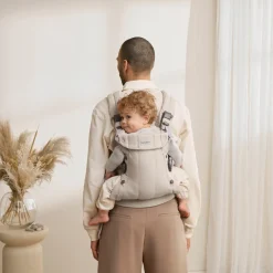 BABYBJORN Bæreseler, Strækvikler & Bærestole-BabyBjörn Harmony Bæresele Woven, Light Beige Melange