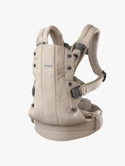 BABYBJORN Bæreseler, Strækvikler & Bærestole-BabyBjörn Harmony Bæresele Woven, Light Beige Melange