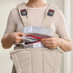 BABYBJORN Bæreseler, Strækvikler & Bærestole-BabyBjörn Harmony Bæresele Woven, Light Beige Melange