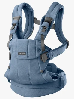 Bæreseler, Strækvikler & Bærestole|BABYBJORN BabyBjörn Harmony Bæresele Woven, Blue Melange Blå/Grå