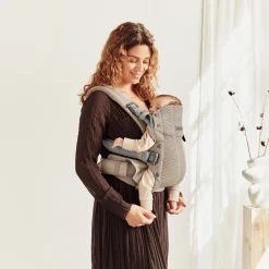 Bæreseler, Strækvikler & Bærestole|BABYBJORN BabyBjörn Harmony Bæresele 3D Mesh, Gråbeige Beige/Grå