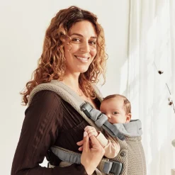 Bæreseler, Strækvikler & Bærestole|BABYBJORN BabyBjörn Harmony Bæresele 3D Mesh, Gråbeige Beige/Grå