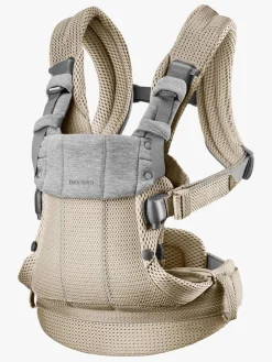 Bæreseler, Strækvikler & Bærestole|BABYBJORN BabyBjörn Harmony Bæresele 3D Mesh, Gråbeige Beige/Grå