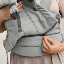 Bæreseler, Strækvikler & Bærestole|BABYBJORN BabyBjörn Harmony Bæresele Woven, Light Grey Melange Grå