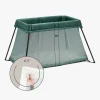 Børnesenge & Tilbehør|BABYBJORN BabyBjörn Light Weekendseng inkl. Overtrækslagen, Dark Green